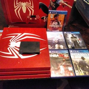 Ps4 pro red spiderman